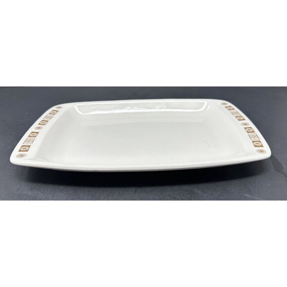 Vtg 1970s MARK BUFFALO CHINA OAKBROOKE Restaurant Ware Rectangular Serving Tray - Picture 5 of 13